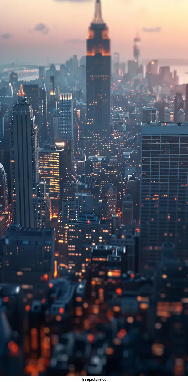 New York City Skyline at Dusk