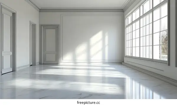 Empty Elegant Classic Interior Design