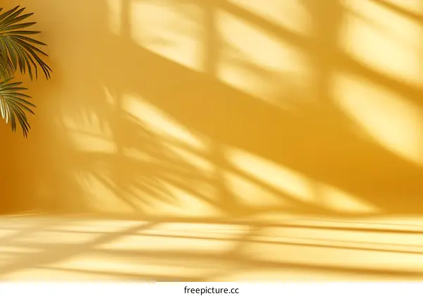 Golden Sunlight Shadow Studio Background