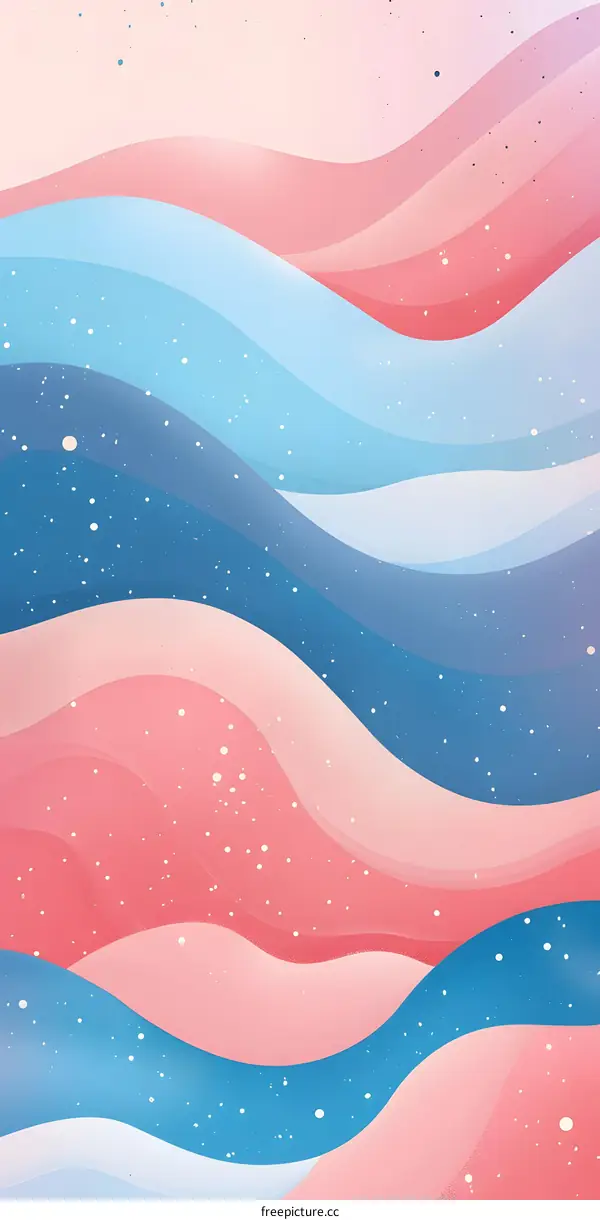 Abstract Colorful Waves Background