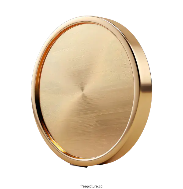 [Transparent Background PNG]Blank Gold Coin