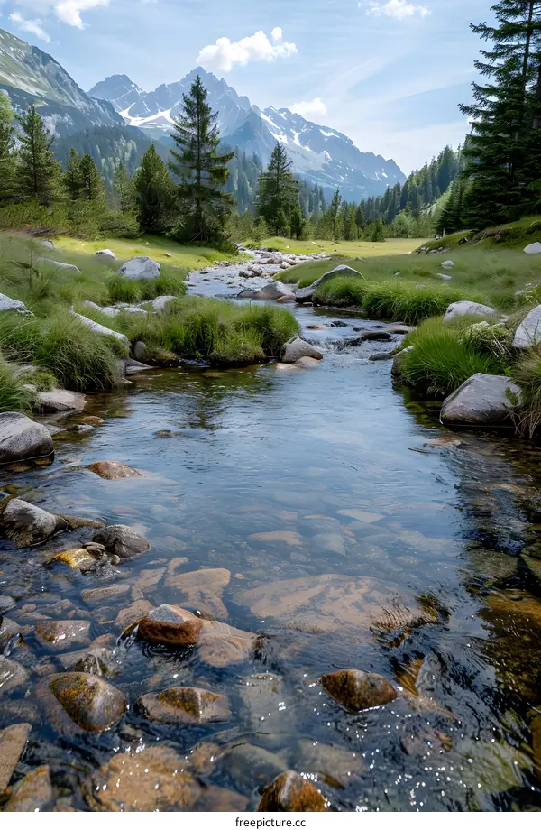 Mountain Stream in the Alps