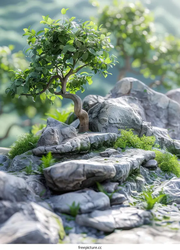 Resilient Tree Growing on Rocks