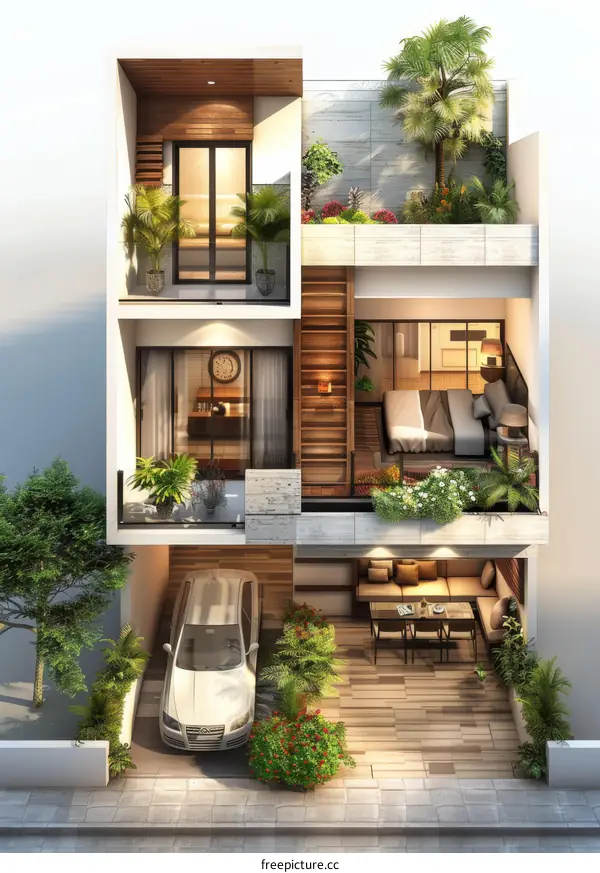 Modern Townhouse with Stylish Interior