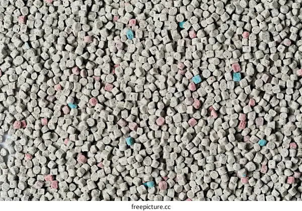 Clumping Cat Litter: A Textural Delight in Pink, Blue, and Gray