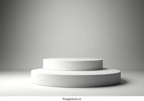 Modern Minimalist White Product Display Stand