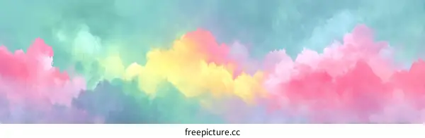 Pastel Watercolor Sky Background