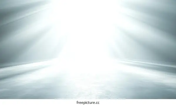 Empty Studio Scene with Light Rays