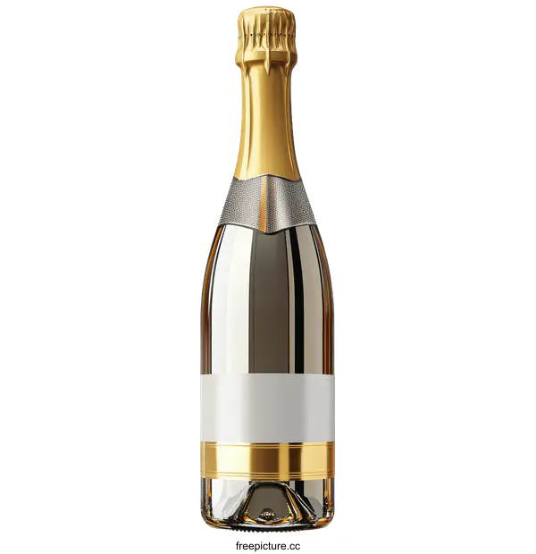 [Transparent Background PNG]Luxury Sparkling Wine Bottle Design Illustration