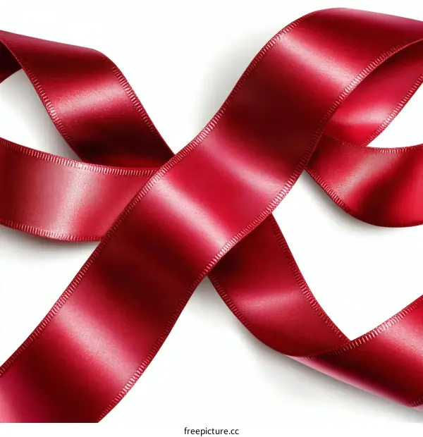 Elegant Burgundy Satin Ribbon Texture