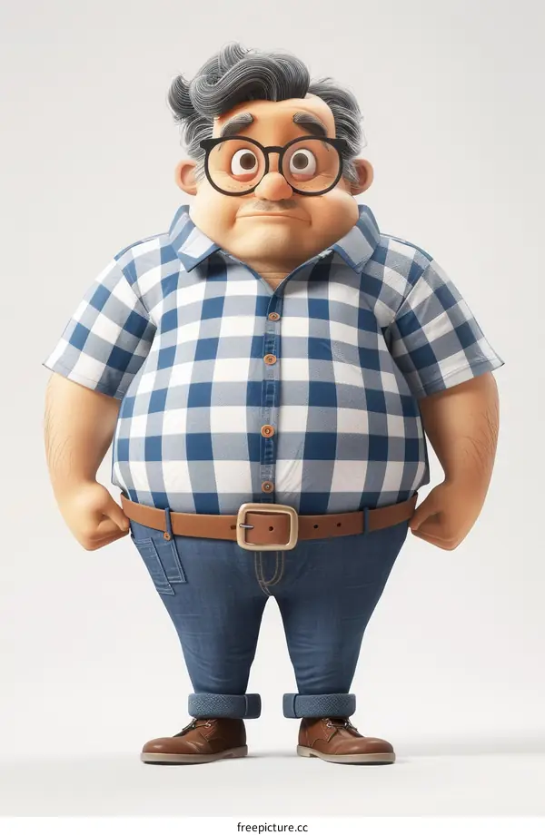 Avatars of a middle-aged man with glasses