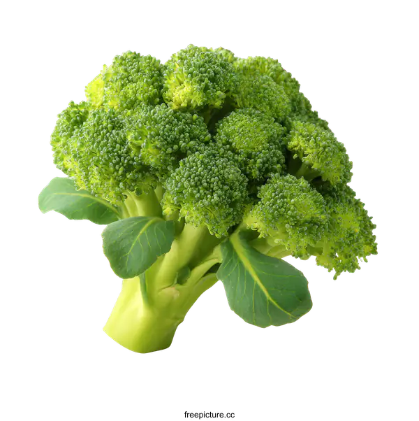 [Transparent Background PNG]Fresh Broccoli Head Close-up