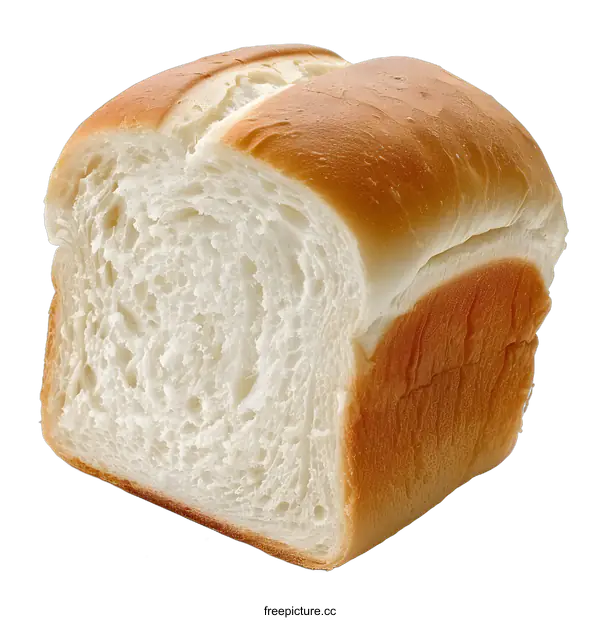 [Transparent Background PNG]Freshly Baked White Bread Loaf