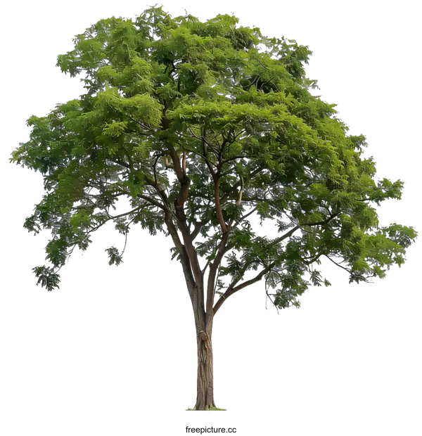 [Transparent Background PNG]Green Tree Isolated On White Background