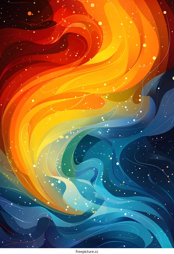Abstract Swirl of Color
