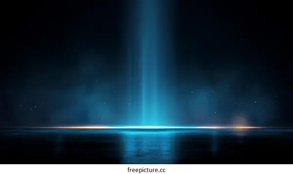 Abstract Light Beam Digital Futuristic Background