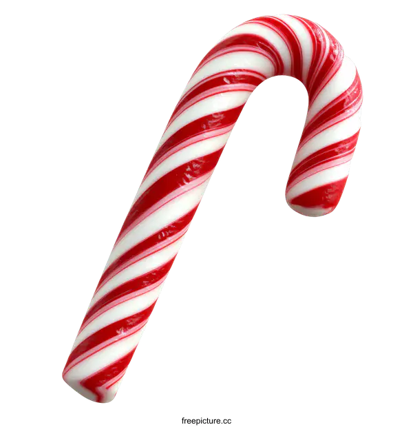 [Transparent Background PNG]Red and White Candy Cane Christmas Treat
