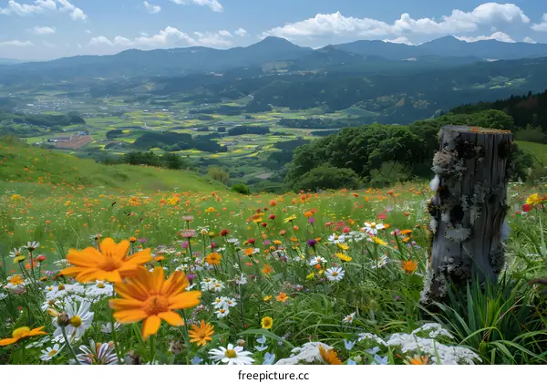 Mountain Valley Wildflower Meadow