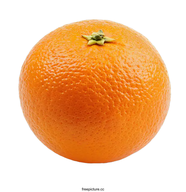 [Transparent Background PNG]Whole Orange Fruit Isolated on White Background