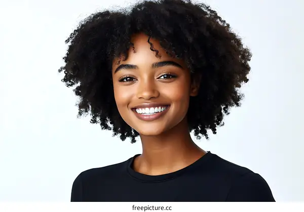 Smiling Black Woman Portrait
