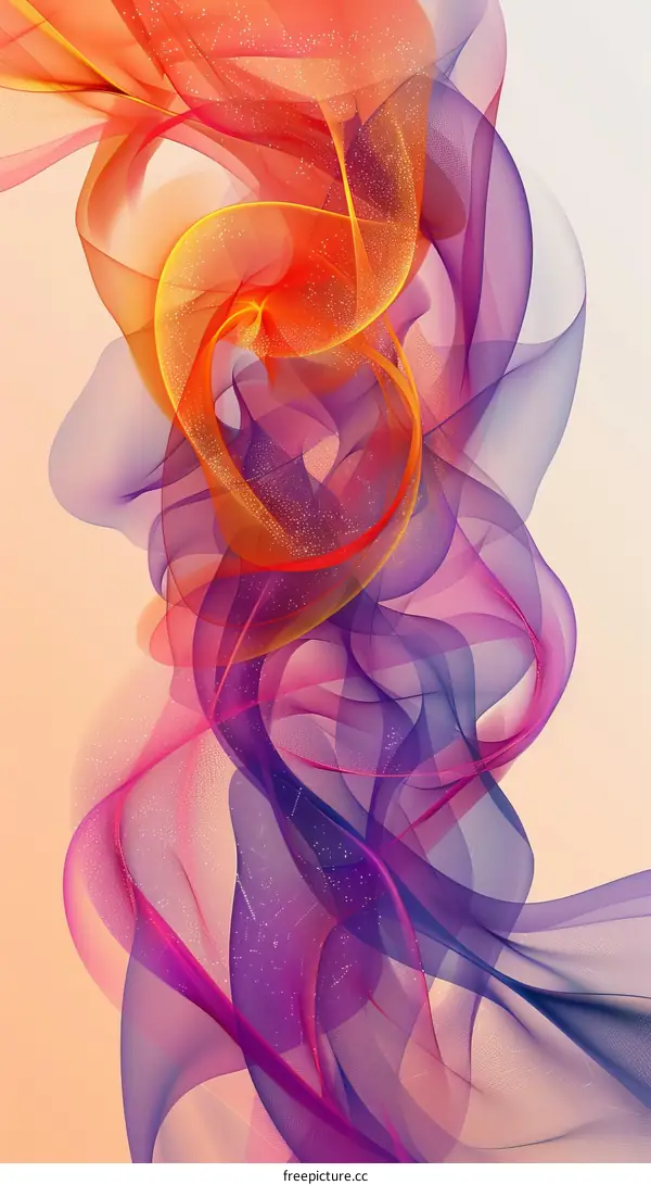 Abstract Colorful Flowing Design