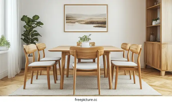 Modern Minimalist Dining Room Interior Design