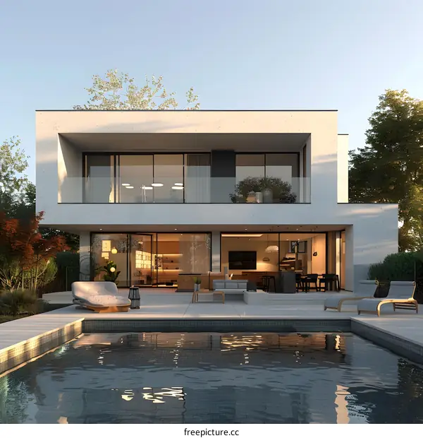 Modern House With Swimming Pool Design