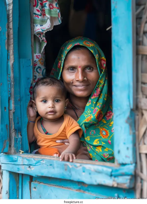 Mother and Child in a Humble Home