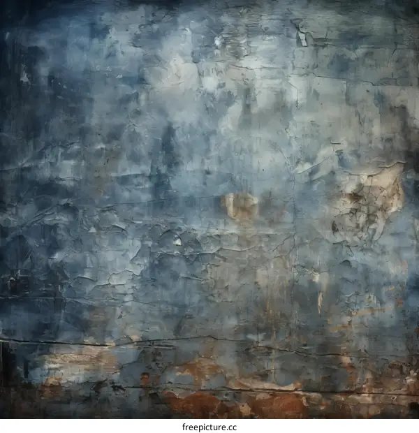 Abstract Blue Grunge Texture Background