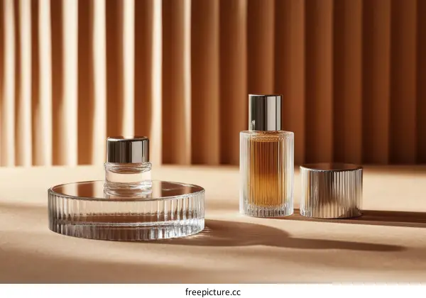 Modern Glass Perfume Bottles Display