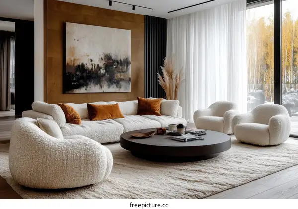 Modern Cozy Living Room Interior Design