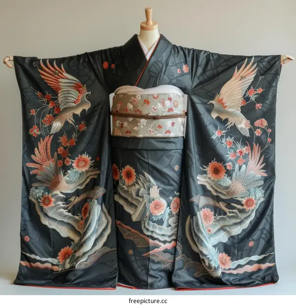 Japanese Maiko in a Furisode Kimono