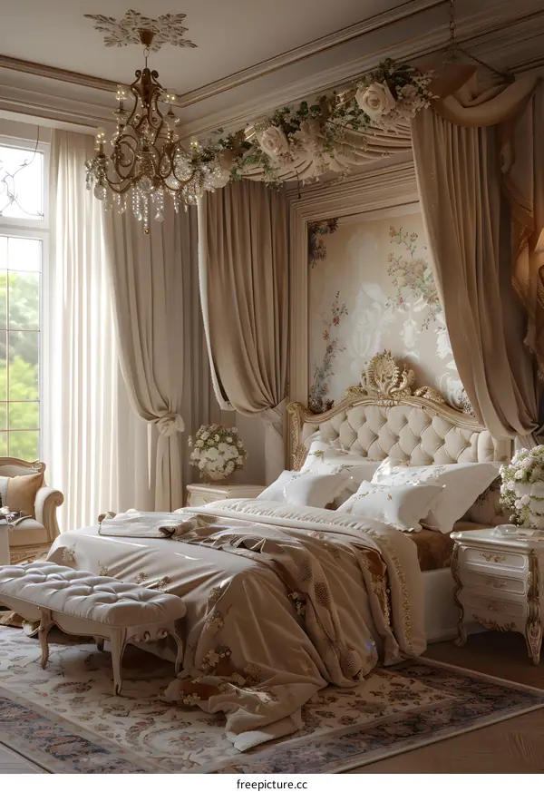 European luxury bedroom