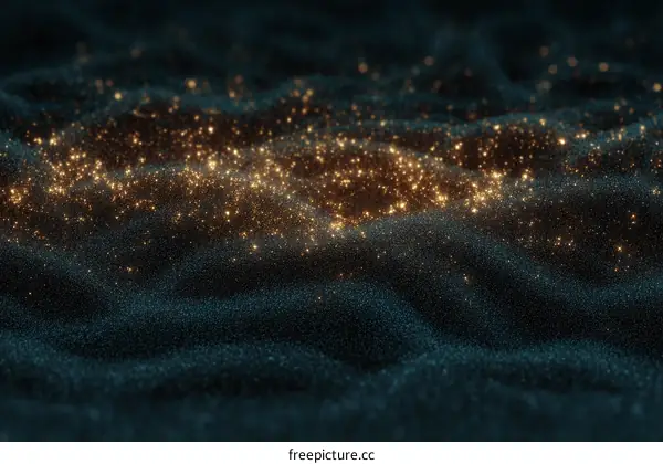 Abstract Sparkling Particle Field