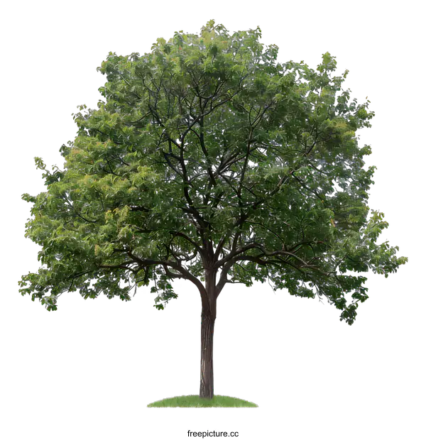 [Transparent Background PNG]Green Tree Isolated On White Background