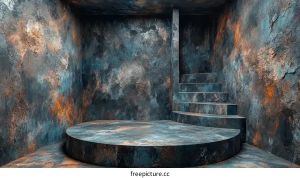 Rustic Industrial Concrete Stage