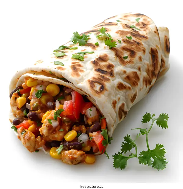 A delicious and healthy burrito