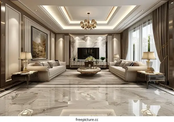 Elegant Living Room Interior Design