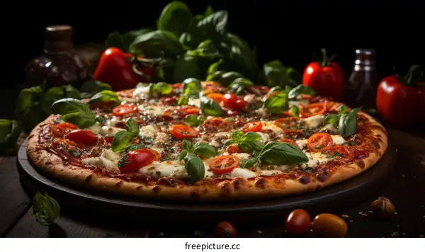 Classic Margherita Pizza with Fresh Basil