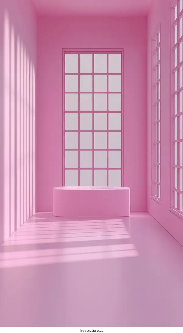 Pink Room Interior Minimalist Display