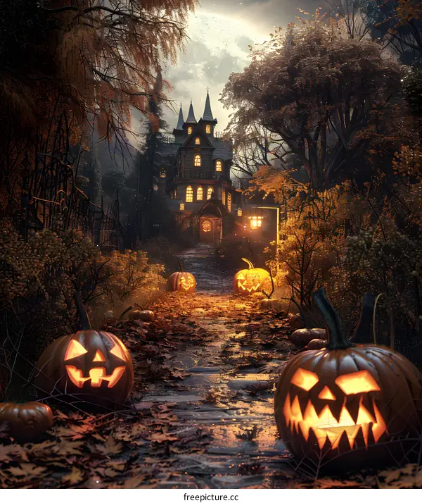 Halloween Pumpkin House