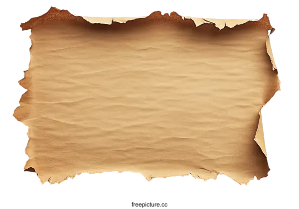 [Transparent Background PNG]Burnt Torn Paper Texture Background