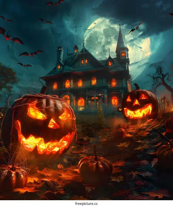 Halloween Pumpkin House