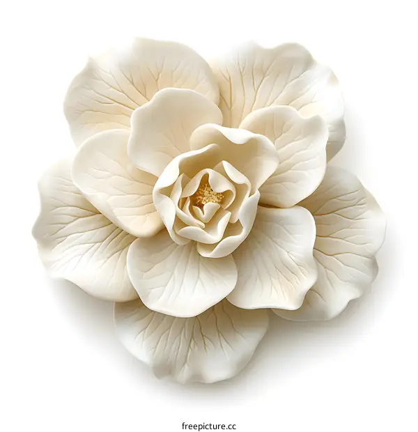 3D rendering of a white magnolia flower