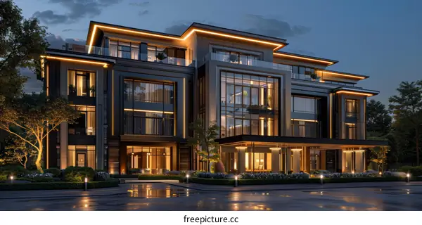 Modern Villa Architectural Renderings