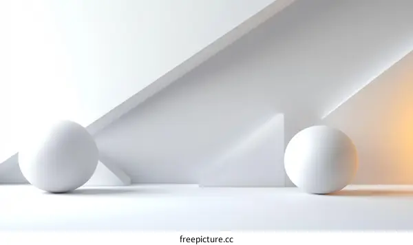 Abstract Geometric Scene with Sphere