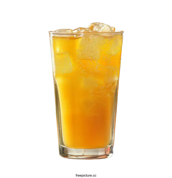 [Transparent Background PNG]Glass of Iced Tea on transparent background