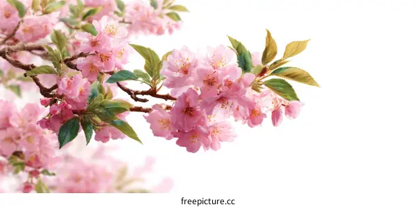 Beautiful Spring Cherry Blossom Branches