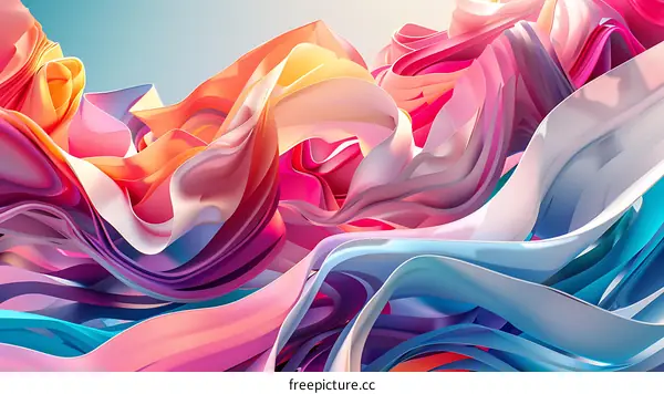 Abstract Colorful Swirling Background