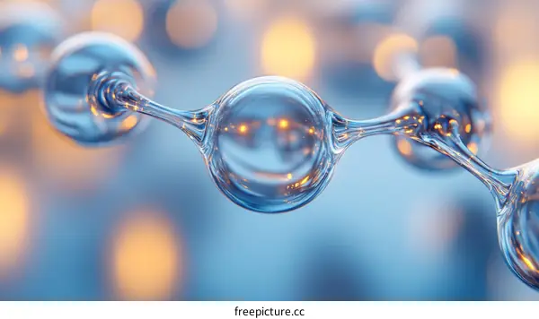 Abstract Molecular Structure Illustration